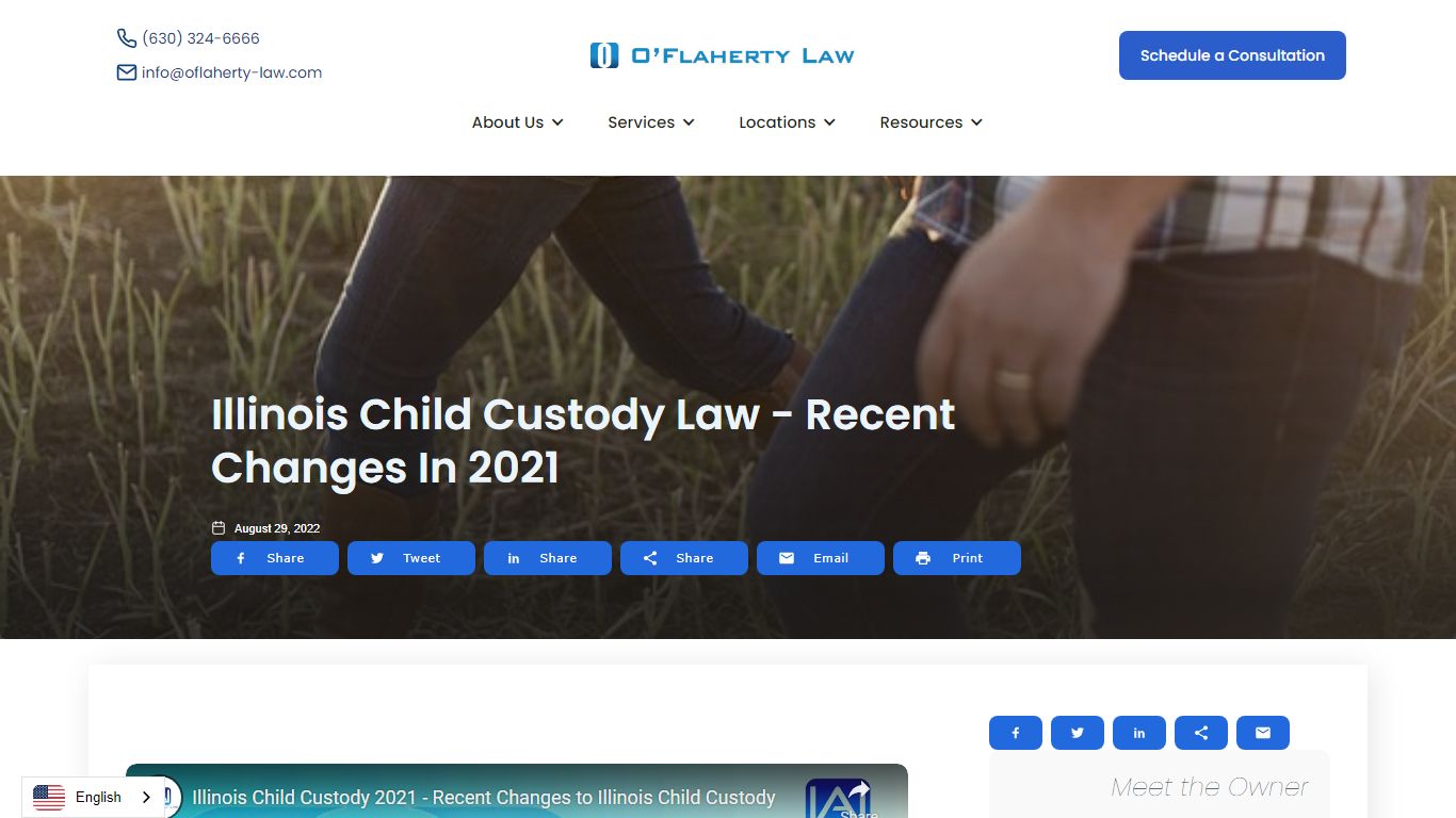 Illinois Child Custody Law - Recent Changes in 2021 - O'Flaherty Law