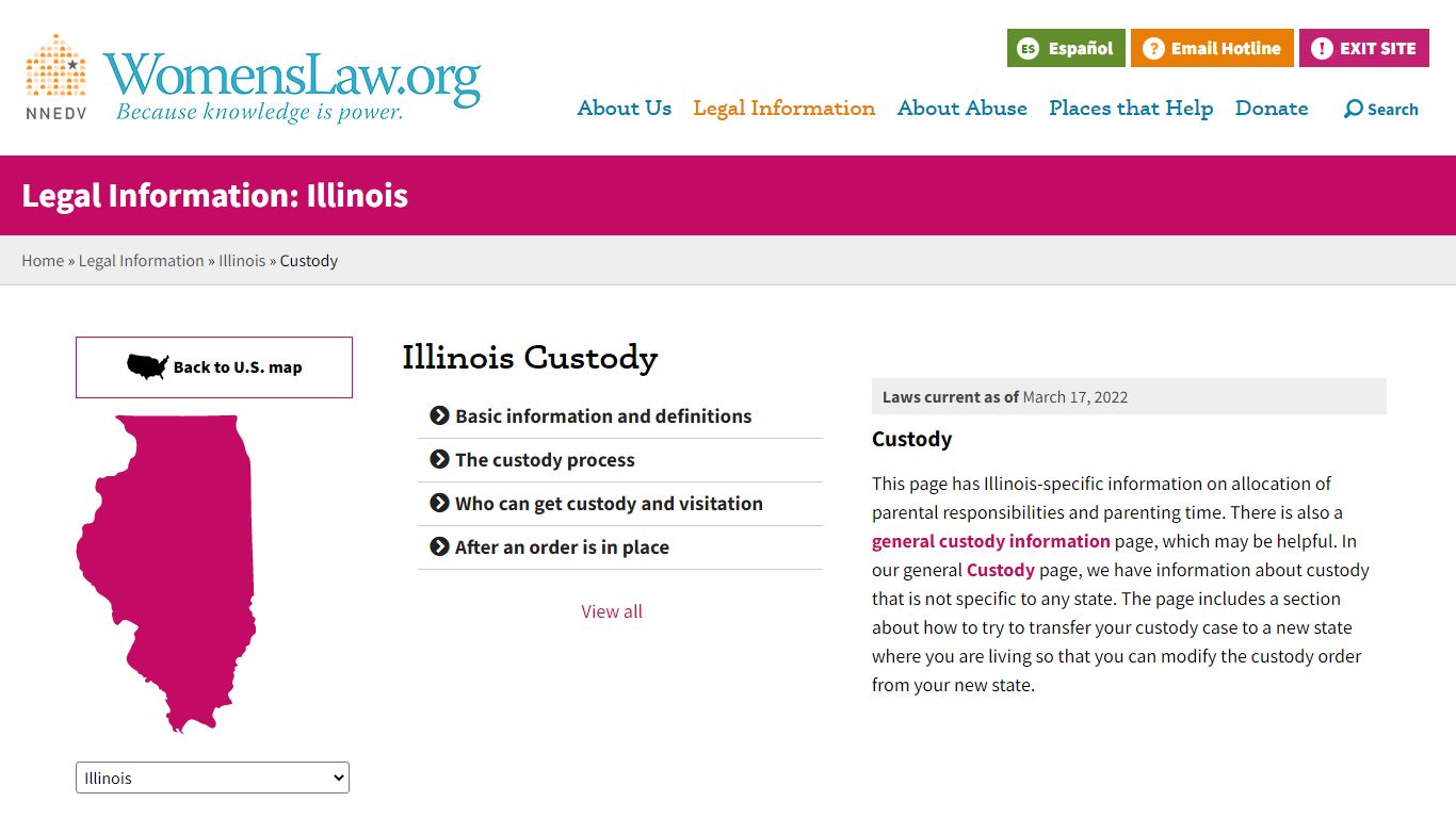 Illinois Custody | WomensLaw.org