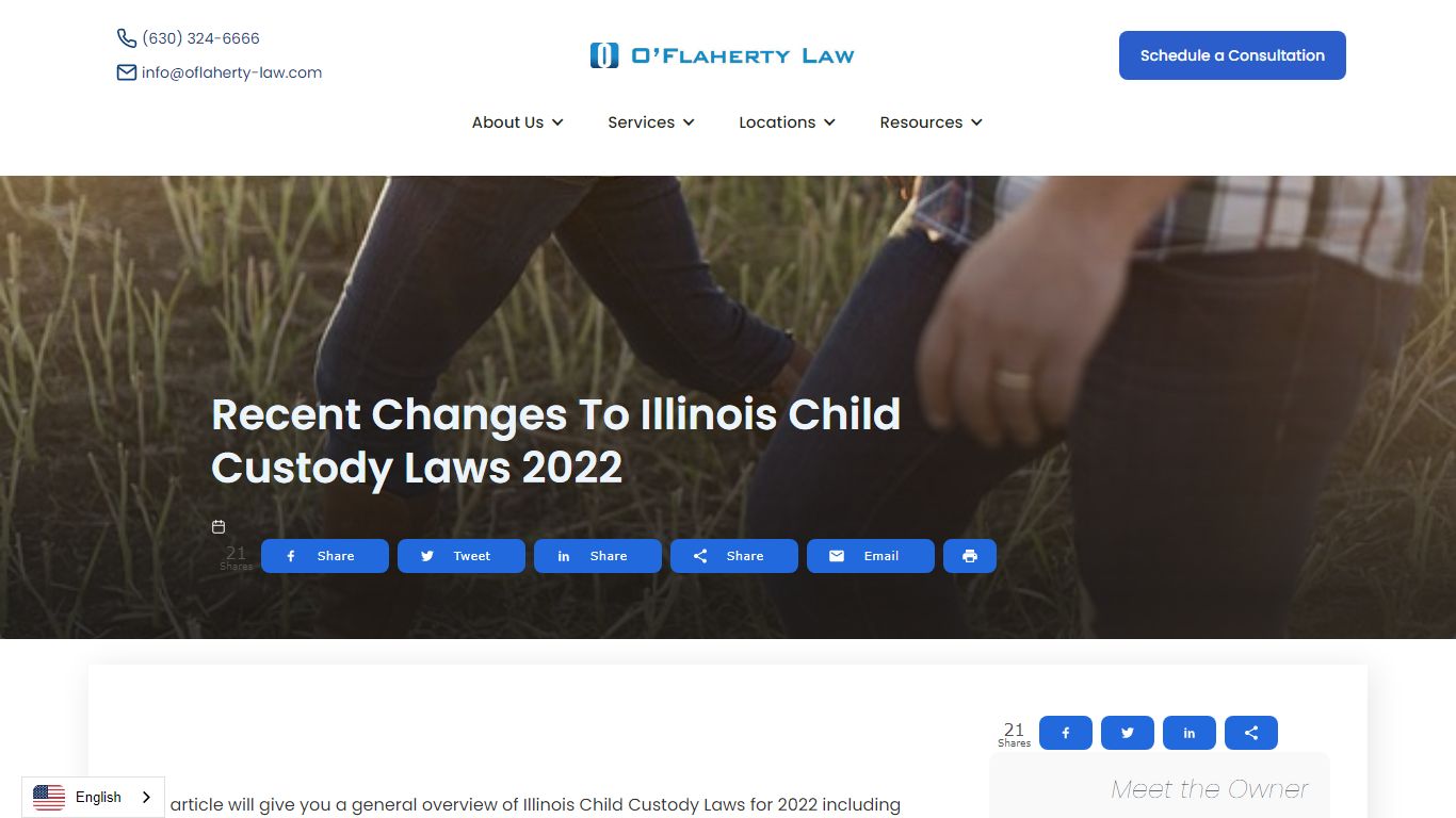 Recent Changes to Illinois Child Custody Laws 2022 - O'Flaherty Law